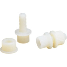 Nylon License Plate Fasteners — 100 pack, white