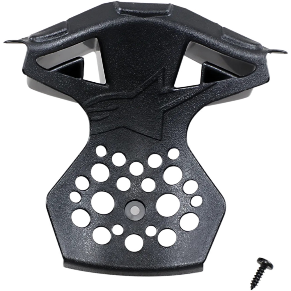 Marco de ventilación del mentón para casco Supertech M8/Supertech M10 — Talla XS/S, Negro brillante