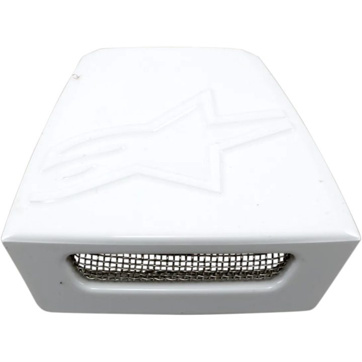Marco trasero de ventilación para casco Supertech M8/Supertech M10 — Talla única, Compatible con Supertech M8 y M10, Blanco bril