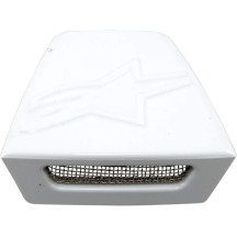 Marco trasero de ventilación para casco Supertech M8/Supertech M10 — Talla única, Compatible con Supertech M8 y M10, Blanco bril