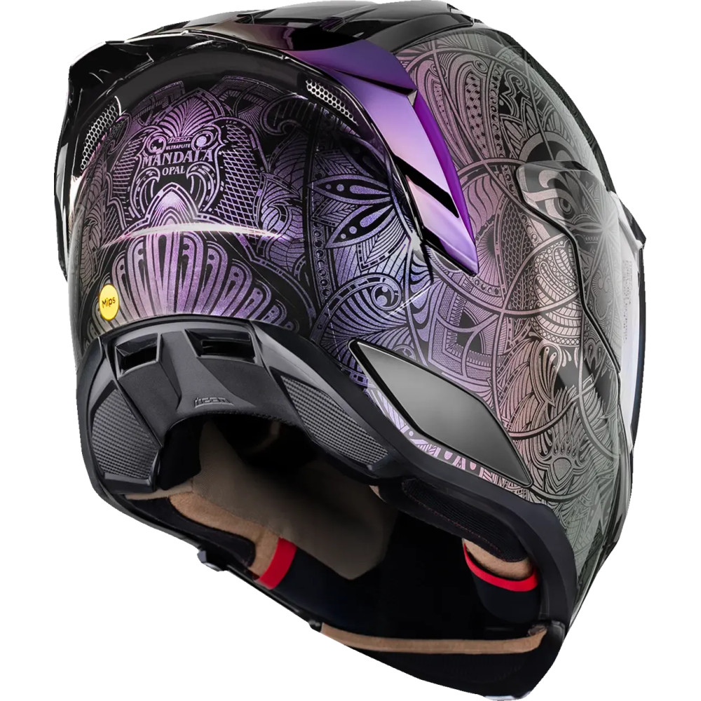 Ultraflite™ Opal Mandala MIPS® Helmet — Size 2XL, Purple/Silver/Black
