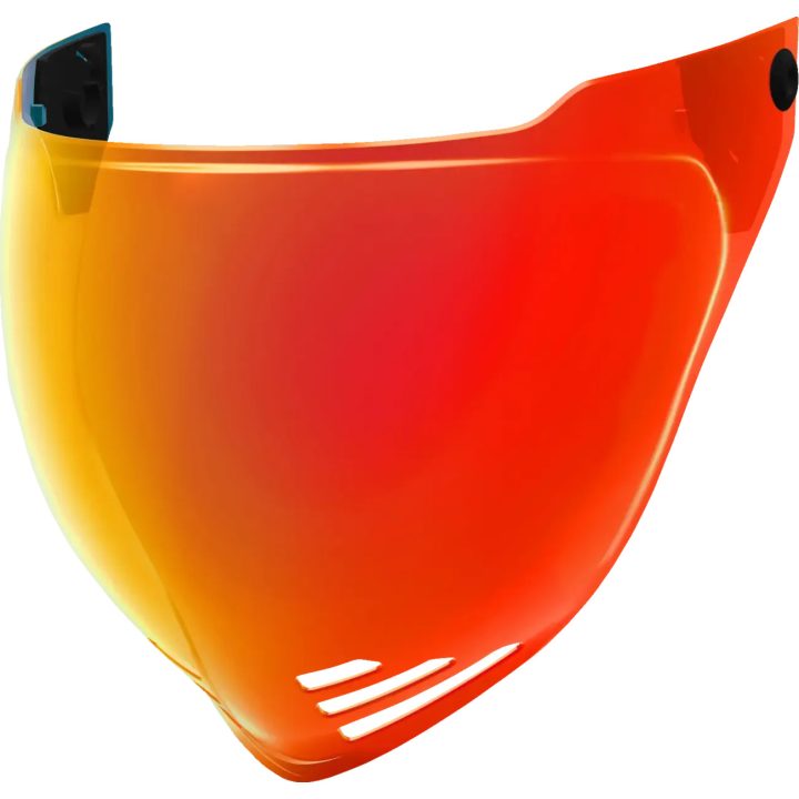 Domain™ Helmet Bubble Shield — Fits Domain™, One Size, Calypso Red