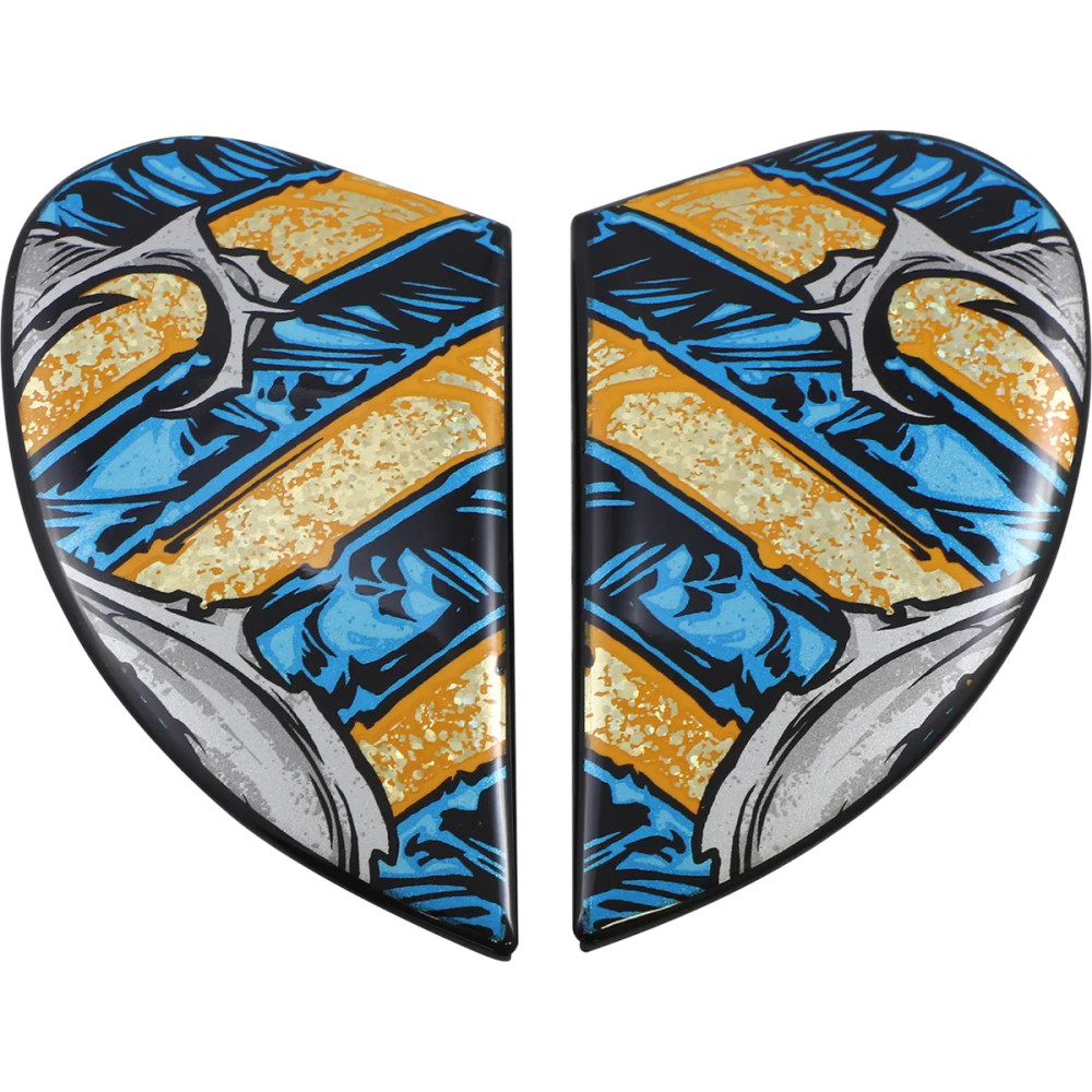 Placas laterales para casco Airform™ — Compatible con Airform™, dorado, talla única