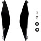 Domain™ Helmet Side Covers — One Size, Black
