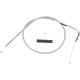Cable de acelerador trenzado de acero inoxidable — carcasa 92,5 cm, codo 90°, recorrido 12,7 cm