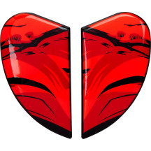 Placas laterales Airform™ para casco — Compatible con Airform™, negro, rojo