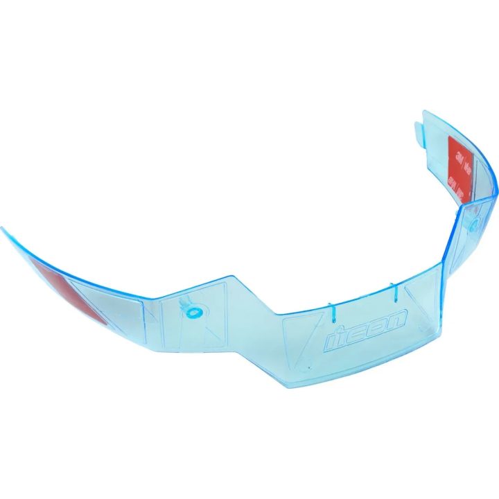 Airflite™ Helmet Rear Spoiler — Fits Airflite™, One Size, Dayglo Blue