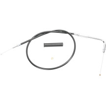 Black Vinyl Throttle/Idle Cable — 78 cm (30.75"), 90° elbow