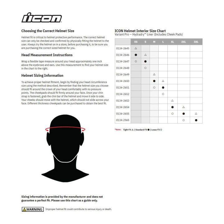 Variant Pro™ Helmet Interior Set — XS/S, Black