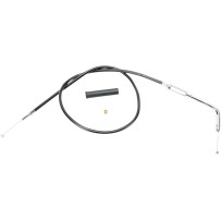 Black Vinyl Throttle/Idle Cable — 82.5 cm housing, 70° elbow, 12.7 cm travel