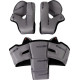 Domain™ Helmet Liner and Cheek Pads Set — Fits Domain™, 3XL, Gray