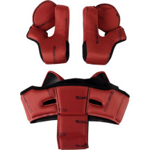 Juego de forro y almohadillas para mejillas Domain™ — Talla L, Rojo