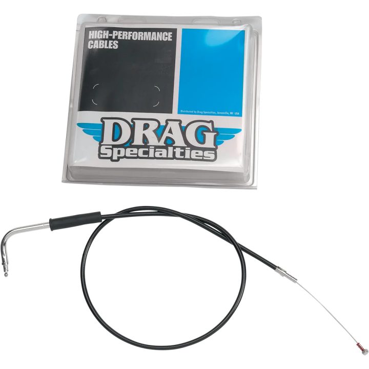 Cable de vinilo negro — 100.5 cm carcasa, 12.7 cm recorrido, Acelerador, codo 70°
