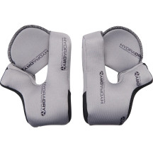 Domain™ Helmet Cheek Pads — Size L, Fits Domain™, Gray