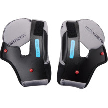 Domain™ Helmet Cheek Pads — Size L, Fits Domain™, Gray