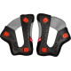 Reflex Sport Helmet Cheek Pads — Fits Reflex Sport, Reflex Sport Carbon, 2XL, Black/Gray