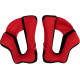 Reflex Sport Helmet Cheek Pads — Fits Reflex Sport, Reflex Sport Carbon, Black, Red