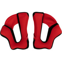 Reflex Sport Helmet Cheek Pads — Size M, Black/Red