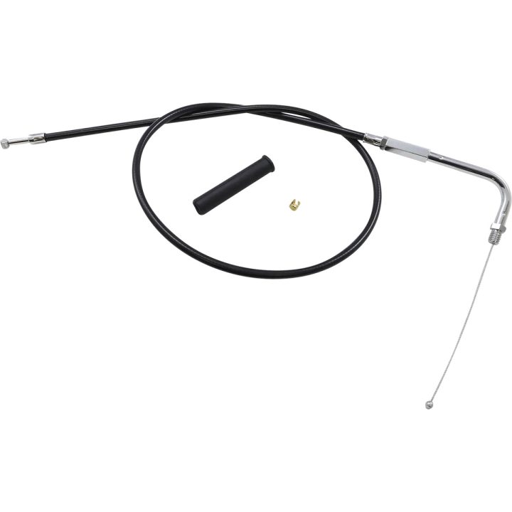 Cable de vinilo negro — 76 cm (30 in) carcasa, acelerador, codo 90°