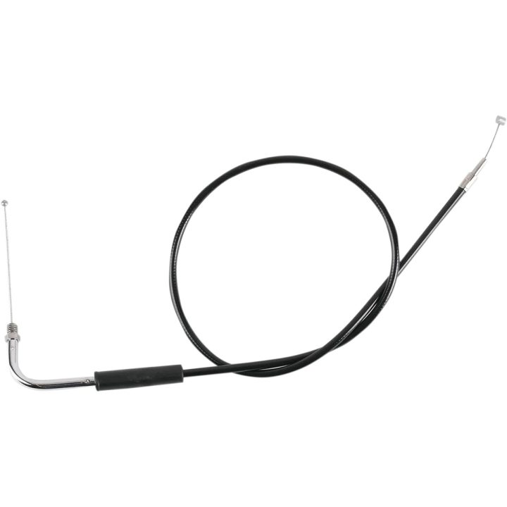 Cable de vinilo negro — 84 cm (33\"), codo 90°, acelerador