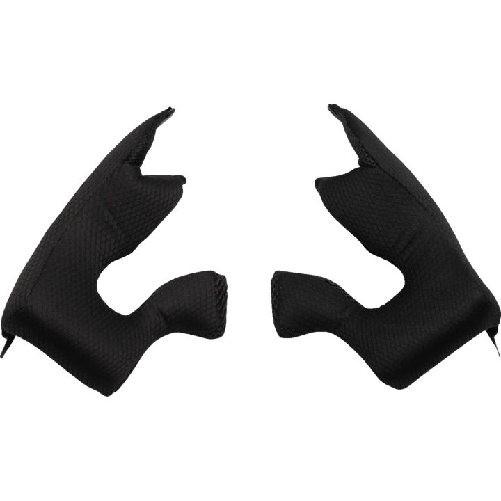 Almohadillas de mejilla para casco juvenil Fleet — negro