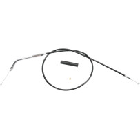 Black Vinyl Throttle/Idle Cable — 76 cm (30 in), throttle, 45° elbow