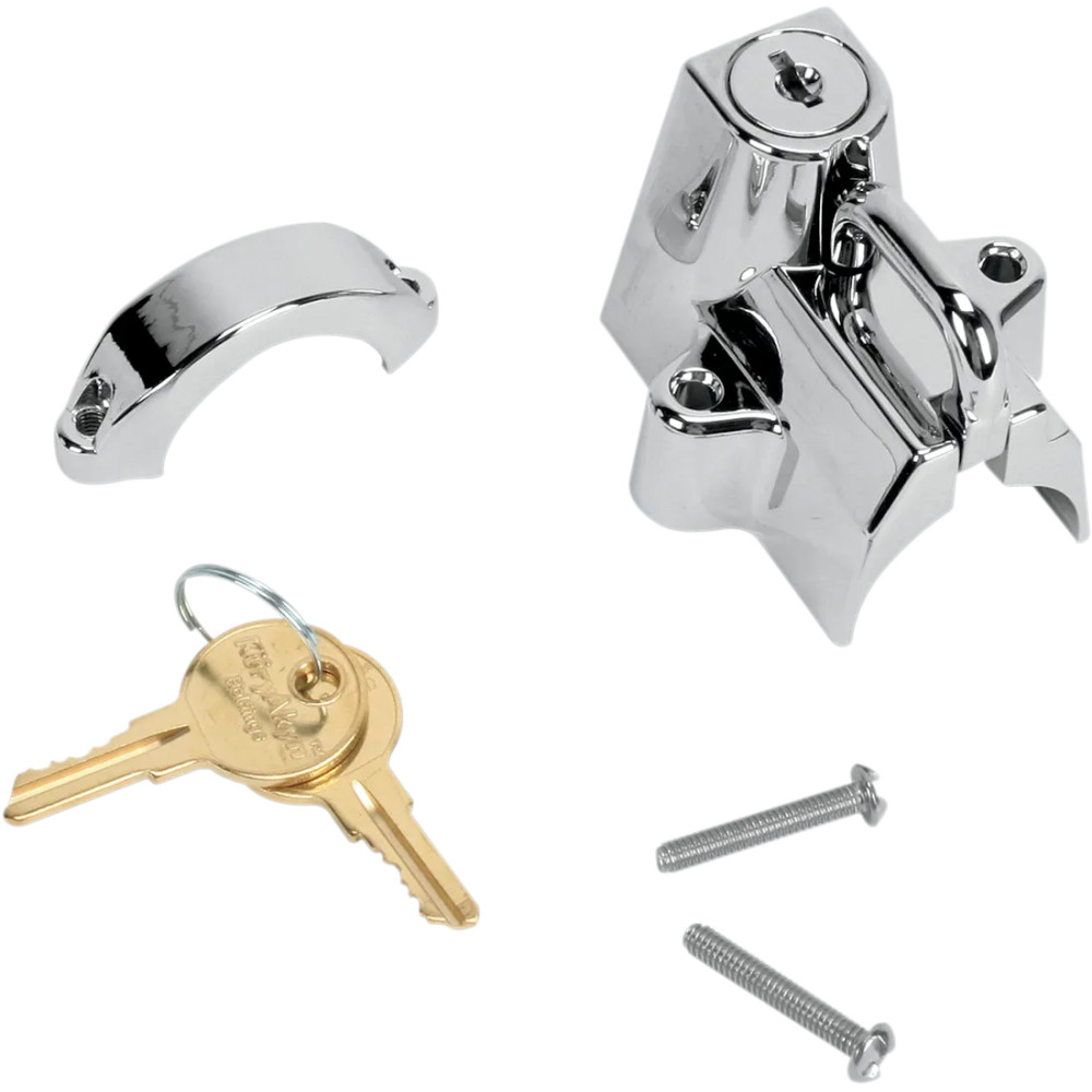 Universal Helmet Lock — 31.8 mm - 38.1 mm, Chrome