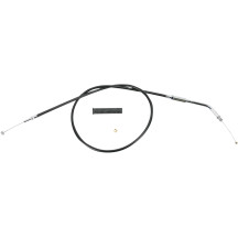 Black Vinyl Throttle/Idle Cable — 108 cm (42-1/2") housing, 95 mm (3-3/4") travel, 70° elbow