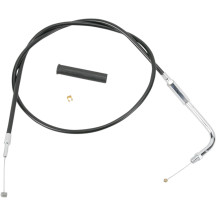 Black Vinyl Throttle/Idle Cable — 92.5 cm (36.5") housing, 12.7 cm (5") travel