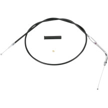 Black Vinyl Throttle/Idle Cable — 39-1/2" housing, 90° elbow, 5" travel