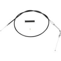 Black Vinyl Throttle/Idle Cable — 39-1/2" housing, 90° elbow, 5" travel