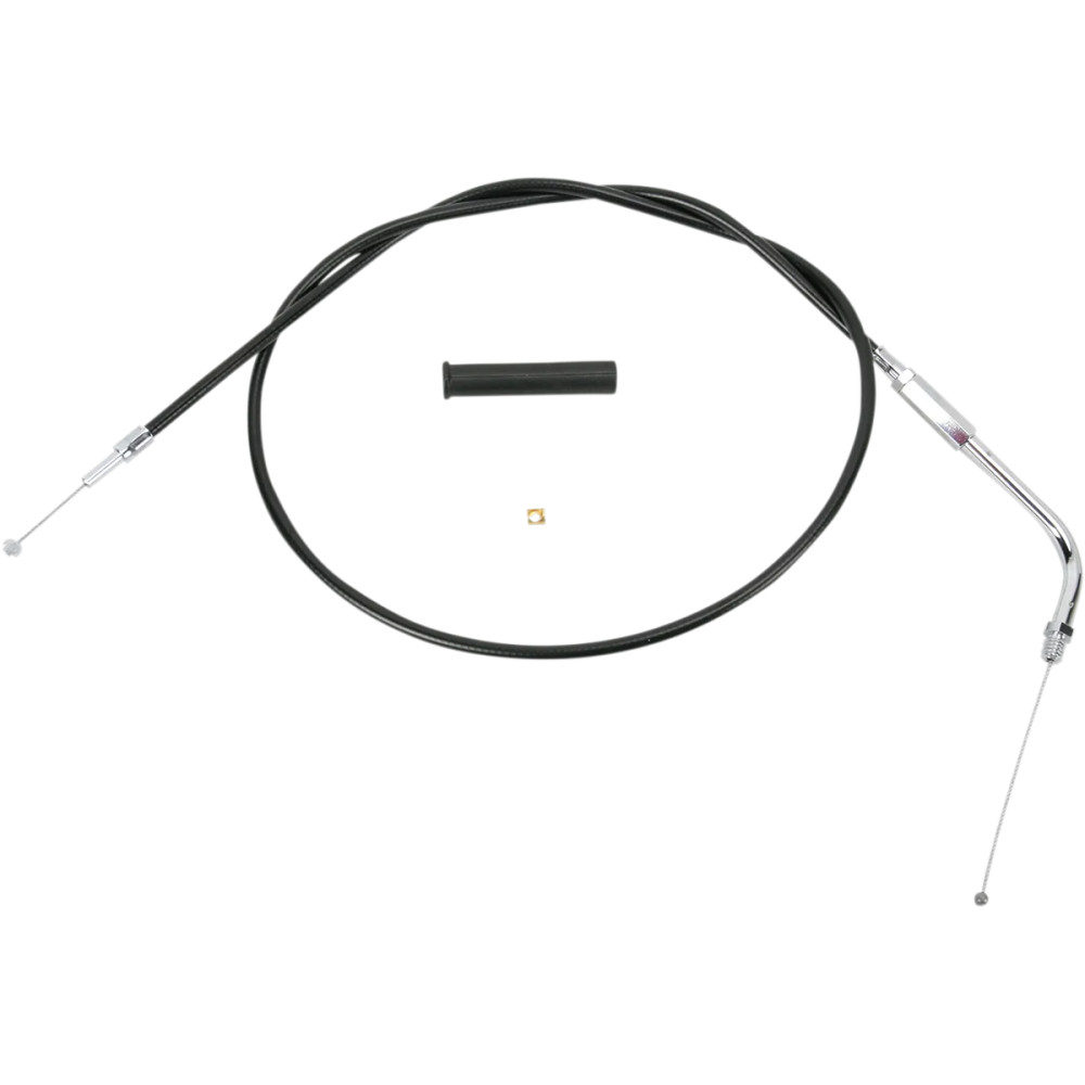 Black Vinyl Throttle/Idle Cable — 39-1/2" housing, 90° elbow, 5" travel