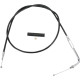 Cable de vinilo negro — 100.5 cm carcasa, 95 mm recorrido, acelerador, codo 90°
