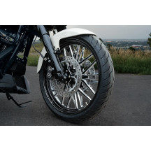 Front Nivis Wheel — 21x3.5, Black Gloss Machined