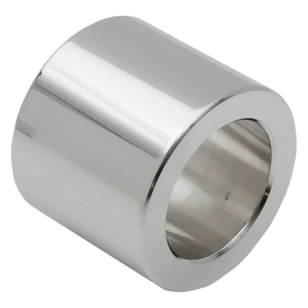 Wheel Spacer — 25.4 mm axle, 31.5 mm length, 37.34 mm outside diameter, front left, chrome