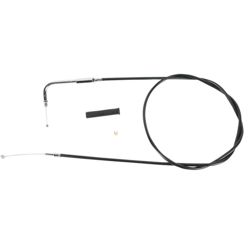 Black Vinyl Throttle/Idle Cable — 108 cm (42-1/2"), 90° elbow