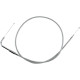 Cable de acelerador trenzado inoxidable — 108 cm carcasa (42-1/2\"), codo 90°, plateado