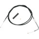Cable de vinilo negro — Acelerador, carcasa 62 cm (24-1/2"), recorrido 12,7 cm (5"), codo 90°