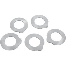 Star Hub Outer Thrust Washers — Silver, Front/Rear, 5-pack