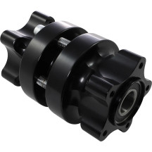 Cartridge Hub — Black, 3.25" bolt circle, Front