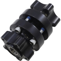 Cartridge Hub — Front, Dual disc, Black