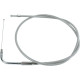 Cable trenzado de acelerador de acero inoxidable — 76 cm (30\"), codo 45°, plateado