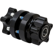 Cartridge Hub — Anodized Black, Front