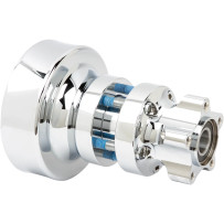 Cartridge Hub — Chrome, Silver, Rear
