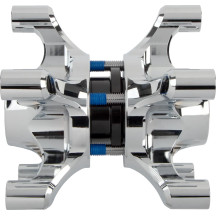 Spider Wheel Hub — Fits '08+ FLT front, dual disc, Chrome