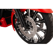 Flush Mount Front Axle — 25 mm (63/64") , black