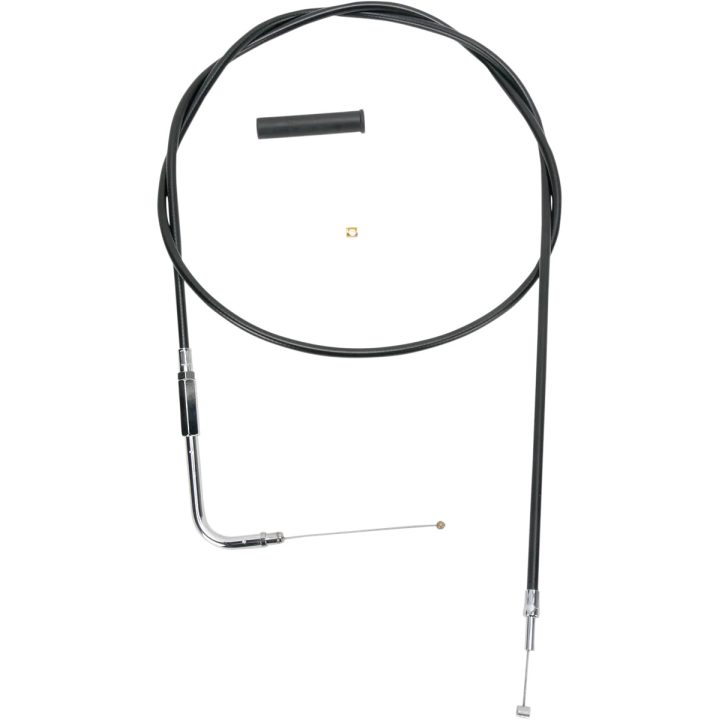 Cable de vinilo negro — 132 cm (52"), acelerador, recorrido 12,7 cm