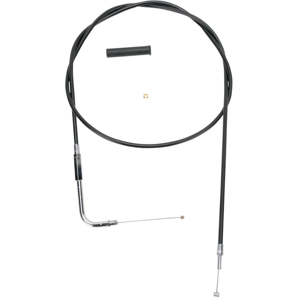 Black Vinyl Throttle/Idle Cable — 132 cm (52"), 5" travel