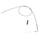 Cable de acelerador trenzado de acero inoxidable — 132 cm (52 in), codo 90°