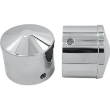 Front Axle Nut Cover — 25.4 mm (1"), Chrome
